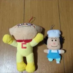 【アンパンマン】クリームパンダ ぬいぐるみとバタコさん指人形セット