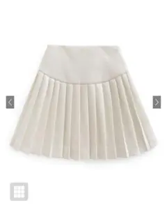 GRL インパン裏地付プリーツ切り替えミニスカート ai145