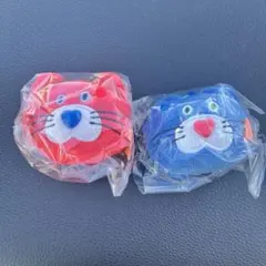 mojojojo フェイスマスコット モジョジョジョ ガチャ赤　青　猫 ネコ