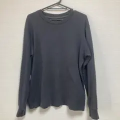 UNIQLO ソフトタッチクルーネック長袖Tシャツ　L ダークグレー