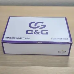 【新品未開封】C&G キネシオロジーテープ50mmx5m 6巻ベージュテーピング