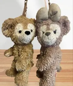 ダッフィー＆シェリーメイ ぬいぐるみポーチ 2点セット　★