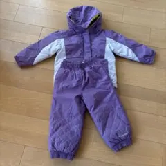 子ども用スキーウェア 紫色 フード付き　コロンビア