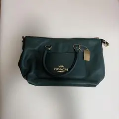 COACH 2way ショルダーバッグ ダークグリーンのサムネイル