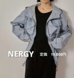 NERGY フード付きライトブルージャケット
