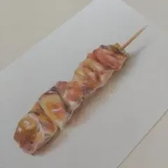 焼鳥の色鉛筆画