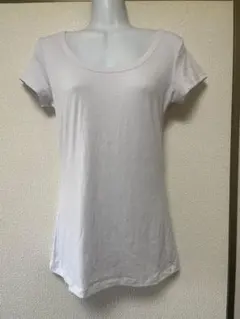 22OCTOBRE シンプル Uネック 半袖Tシャツ ホワイトのサムネイル