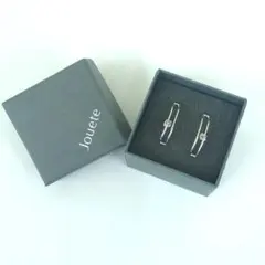 ジュエッテ Jouete ピアス シルバー925 ダブルライン カーブ バー