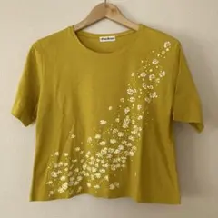 綿100% レディースTシャツ 山吹色