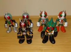 仮面ライダー ミニフィギュア 8体セット - メルカリ