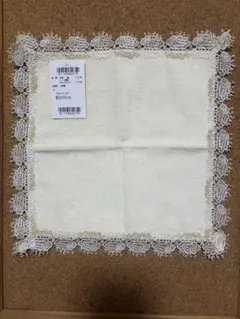 【近沢レース】シープ柄タオルハンカチ 約25×25cmのサムネイル