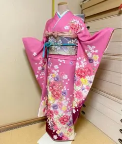 大幅お値下げ処分セール中〜umean成人式　振袖セット　小柄　ゆったりサイズ