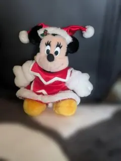 TDL15周年 クリスマスコスチュームミニーマウスぬいぐるみバッジ