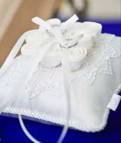 4°C リングピロー ホワイト ローズ