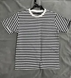 無印良品　黒と白のボーダー Tシャツ Mサイズ