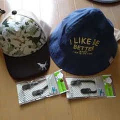 キッズ帽子2点とハットクリップ2点セットのサムネイル