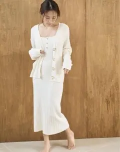 SNIDEL HOME 【Creamy】プチハートニットワンピース♡タグ付き！