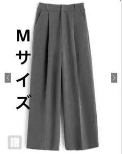 【送料無料】センタープレスストレートパンツru1268 グレイル　新品　グレー