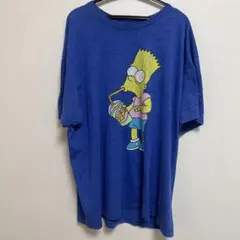 The Simpsons シンプソンズ バート Tシャツ XL ブルー 古着