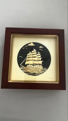 関武比古 TAKEHIKO Clipper Ship 帆船 純銀レリーフ 額装 - メルカリ