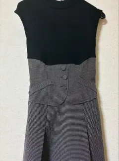 ダズリン　ミニチェックコルセットワンピース　M