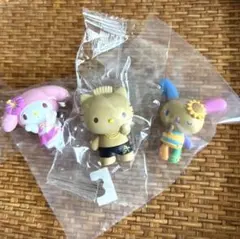 サンリオ みんなでバカンスフィギュア 3体まとめ　マイメロ ダニエル ウサハナ
