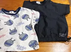 DADANDAN柄＆無地Tシャツ2枚セット