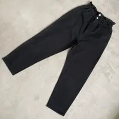 【WEGO】 ウィゴー ハイウエストペーパーバックマムパンツ デニム Sサイズ