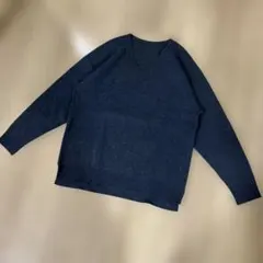 UNIQLO ウォッシャブルミラノリブニットVネックセーター