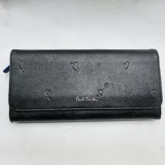 Paul Smith 長財布 ブラック ハート柄 ブルーのサムネイル