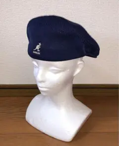 M 美品 KANGOL トロピック ハンチングキャップ ベレー帽 ネイビー 紺