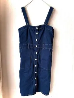 デニムキャミワンピース M