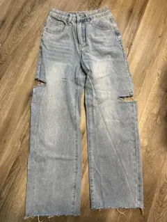 SHEIN サイドカットデニム