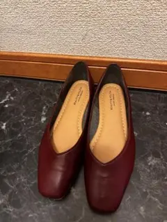 BEAUTY&YOUTH カットスクエアトゥ フラットシューズ 36