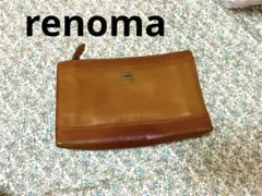 renoma ブラウンレザー クラッチバッグのサムネイル