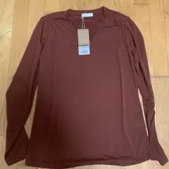MOCCASOM 長袖 Tシャツ 未使用 ブラウン M タグ付き