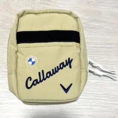 【未使用】Callaway ゴルフポーチ BMWコラボ ベージュのサムネイル