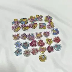 おはじきシール フレークシール 平成レトロ 女の子