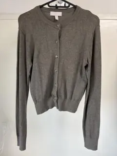 エイチアンドエム　カーディガン　S グレー　シンプル　羽織り