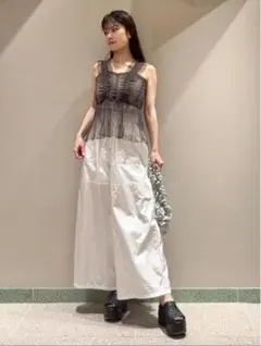 SNIDEL Sustainableチュールキャミブラウス