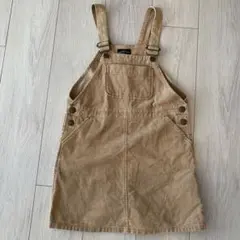 グリーンレーベル　コーデュロイジャンパースカート　125cm