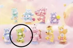 ケアベア　フィギュア　グットラックベア　みどり　wish bear