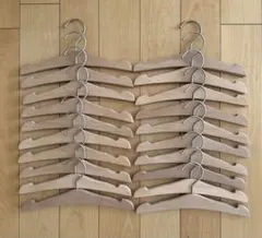 無印良品　子供用木製ハンガー　20本セット
