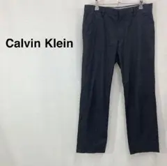 カルバンクライン クロップドパンツ ストレート ダブルポケット ストライプ
