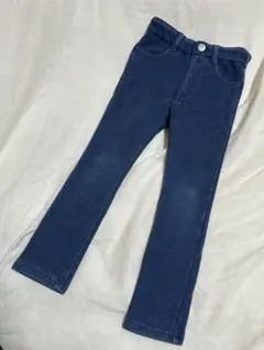 BREEZE デニムパンツ 110cm 濃紺　裏起毛
