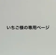 いちご様の専用ページ