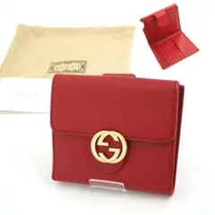 ✨Sランク✨ GUCCI ミニ財布　インターロッキング　GGロゴ ダラーカーフ