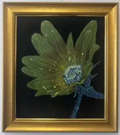 【F10号】香月泰男【花】手描き作品/表裏サイン有/油彩/油絵/岩彩/額縁/逸品 F10号】香月泰男【花】手描き作品/表裏サイン有/油彩/油絵/岩彩/額縁