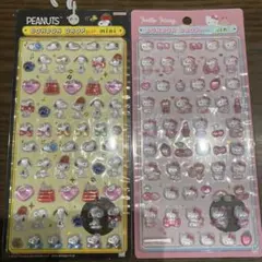 正規品・ボンボンドロップシール　ミニ　スヌーピー＆ハローキティー