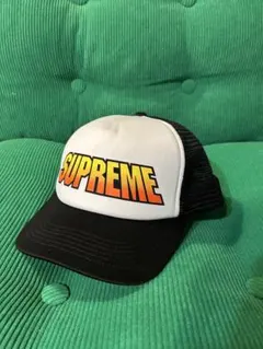 SUPREME メッシュキャップ ホワイト/ブラック